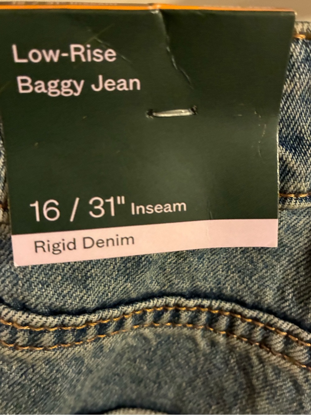 Wide Leg Blue Women's Jeans - Picture 3 of 4